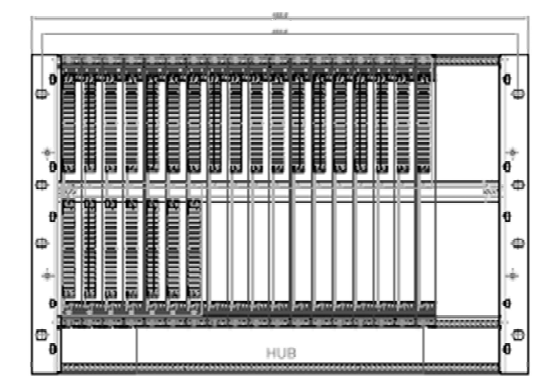 CAD of Rack Case - Front View