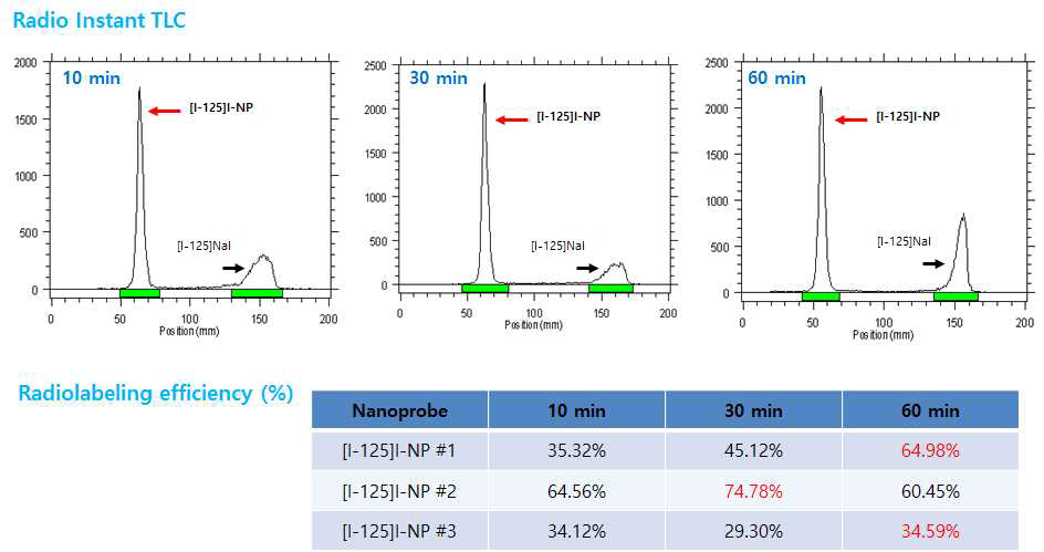 I-125 labeled nanoprobe for SPECT imaging. 형광염료가 탑재된 nanoprobe의 SPECT-형광 dual 영상을 위한 I-125 표지 테스트