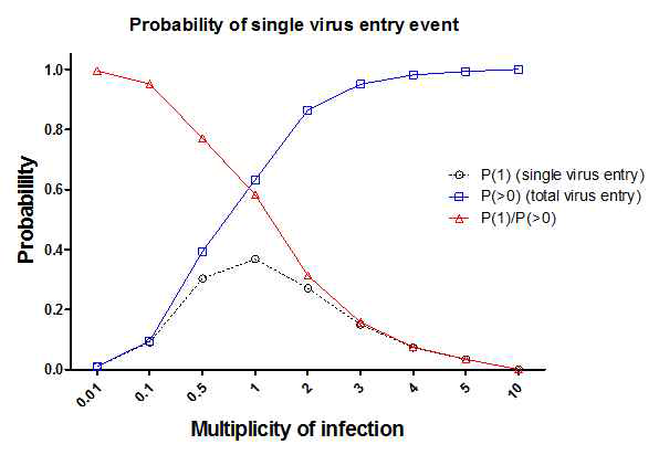 Theoretical curve of lentivirus infection