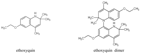 Molecular of ethoxyquin and ethoxyquin dimer