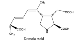 기억상실성패류독소(ASP)의 표준독소인 domoic acid의 화학구조 출처: Gopalakrishnakone et al. (2017)