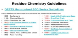 Residue Chemistry Guidelines