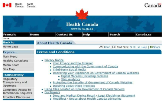 캐나다 보건부(Health Canada)