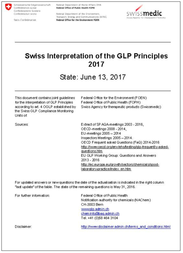 SWISS GLP Q&A