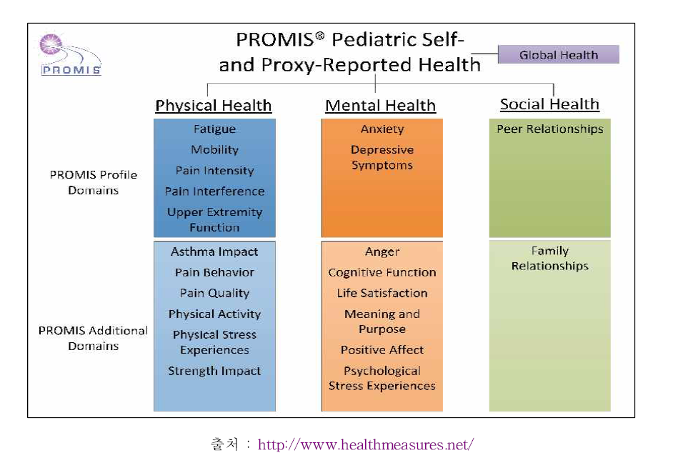 PROMIS 구성 - 소아용
