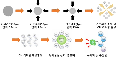 마이크로버블의 OH라디칼 발생 메카니즘