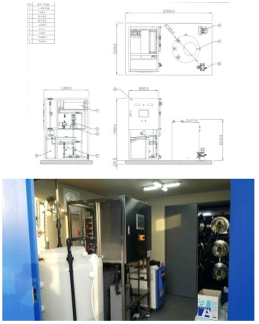 전기분해장치 설계 도면