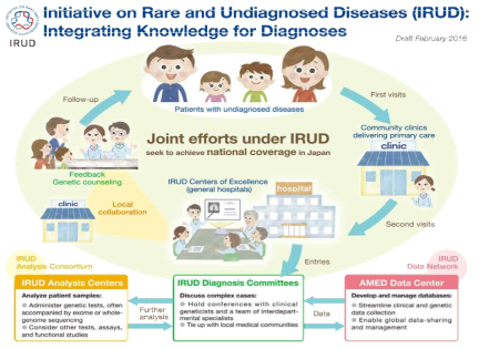 일본 IRUD 연구 수행 흐름도 출처: European Journal of Human Genetics 25: 1025-1028 (2017)