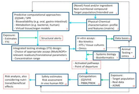 Evaluation roadmap for safety assessment of food and ingredients (Blaauboer et al., 2016)