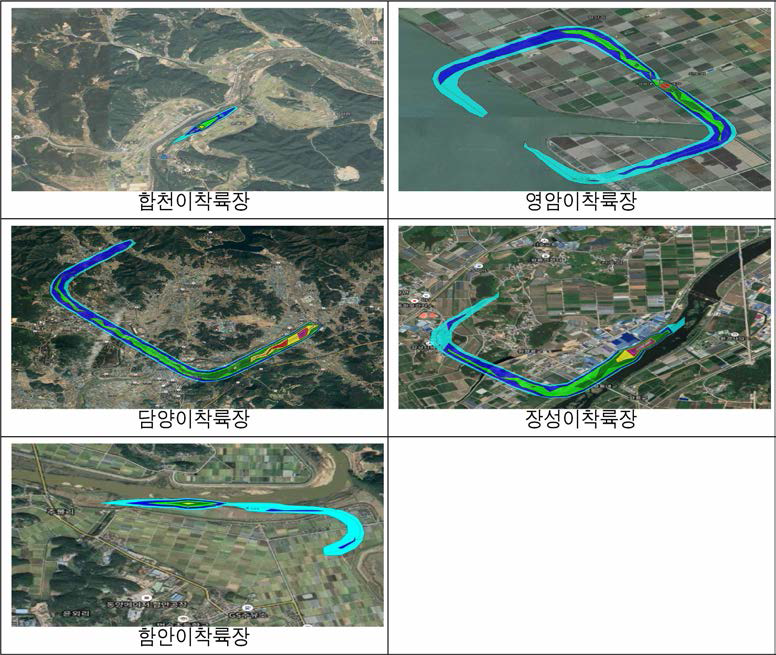 8> Noise distribution by around leisure airpark