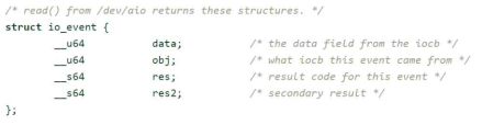 io_event 구조체