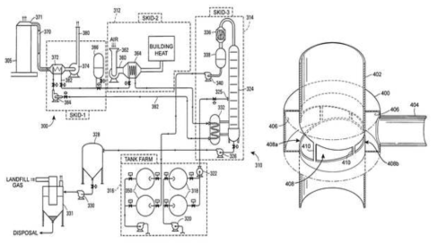 Waste heat recovery system 특허 도안