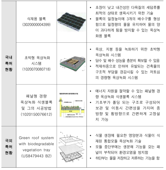 국내외 관련 녹화기술 분야 지적재산권 현황