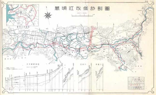 일제강점기 만경강 개수계획도