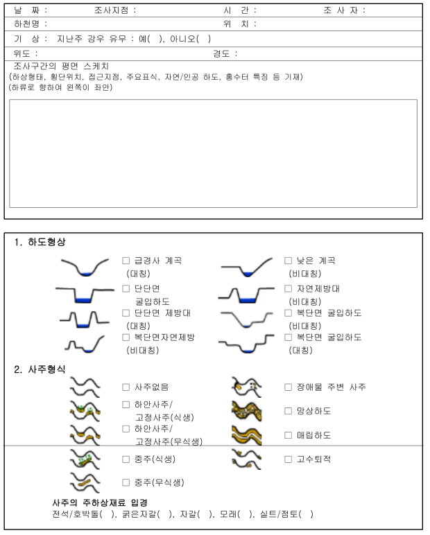 현장조사 양식