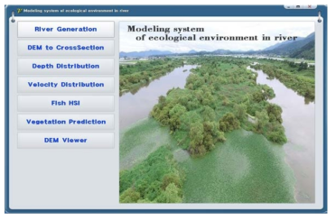 Modelling System of ecological environment in river