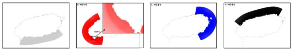 Computational grid system of the diffusion model near Jeju Island