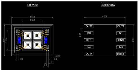 Inductor with 2 capacitor design