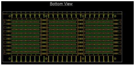 설계된 PCB array ( Bottom View )