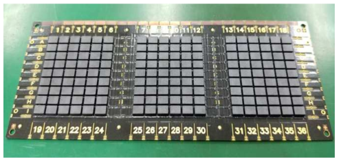 cap mounting이 완료된 MEMS device ( Inductor/ Resistor 일체형 MEMS device )