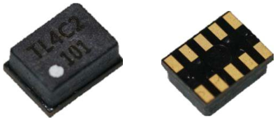 제작 완료된 MEMS device (좌). Top View (우). Bottom View