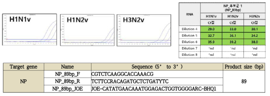 NP_89bp candidate primer / probe_sensitivity & final selection primer / probe sequence information