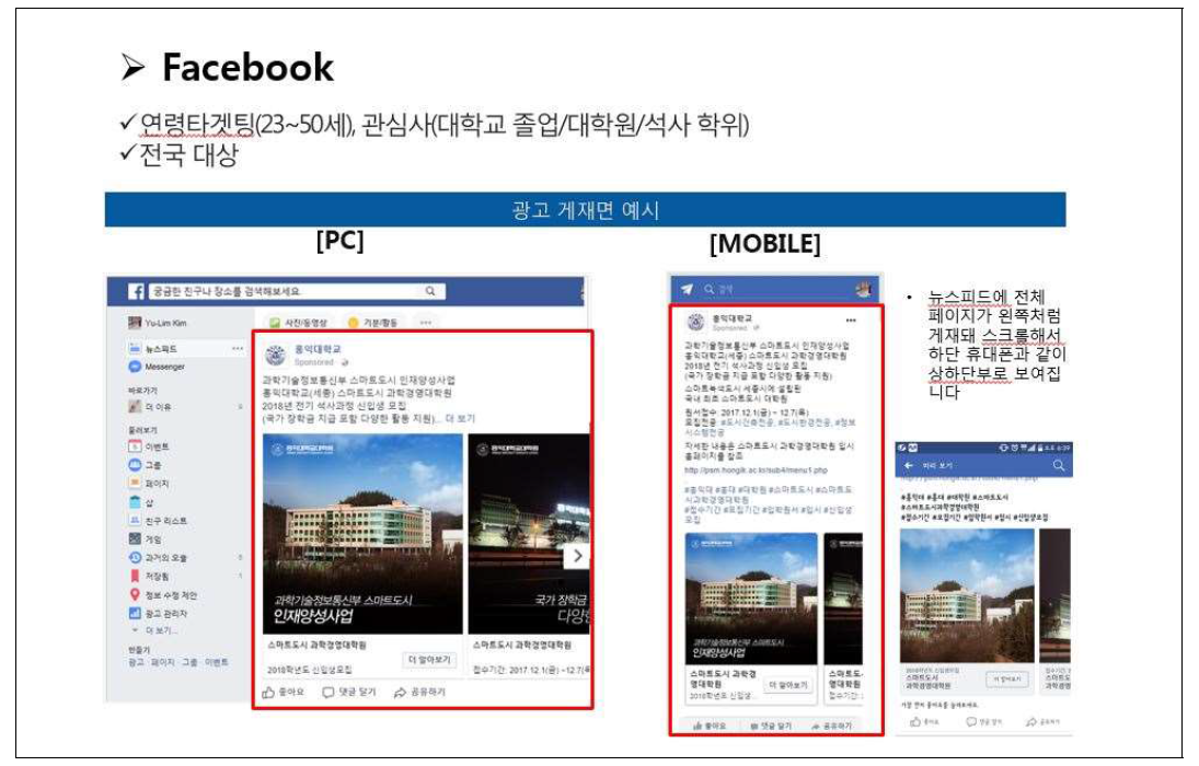 페이스북을 활용한 홍보
