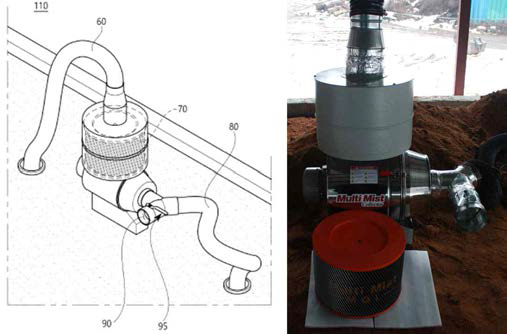 열 순환식 미세먼지 집진기 (출원번호 10-2017-0021891)