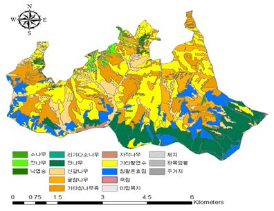 지리산 휴양림의 공간정보