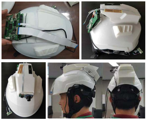 스마트헬멧 3D 프린팅(전자부 PCB 장착)