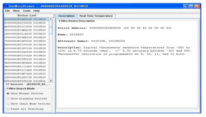 One Wire Viewer version 3.2