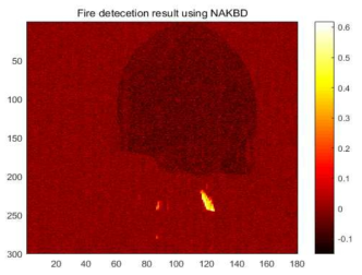 NAKBD measure로 표현한 화재검출 영상