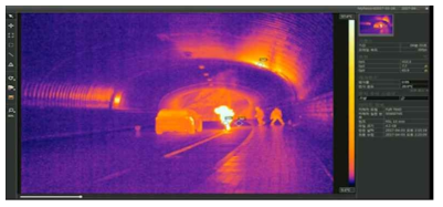 터널 내 화재현상 측정을 위한 열화상 카메라