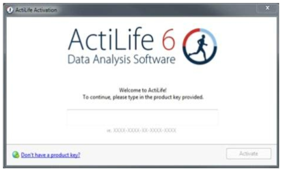 ActiLife 6 software