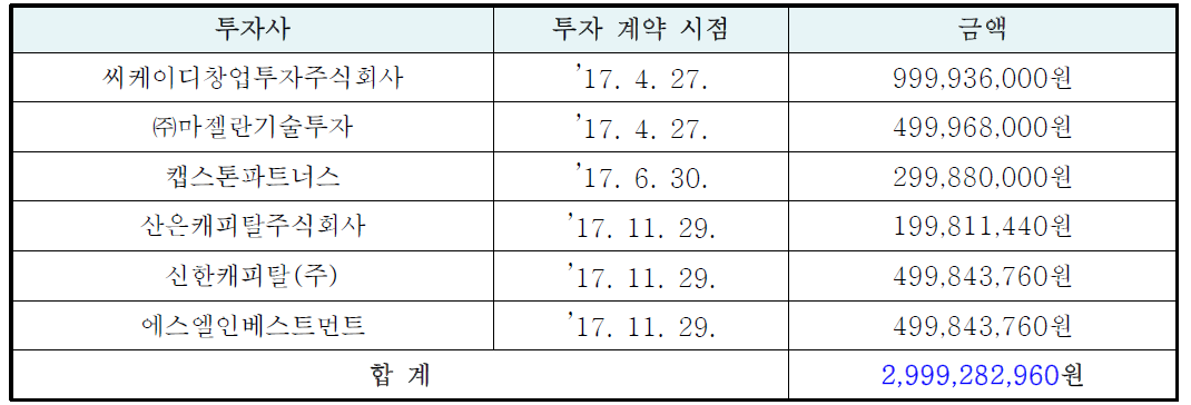 투자유치 현황