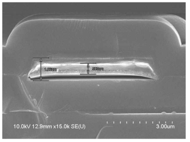 Top Metal SEM view