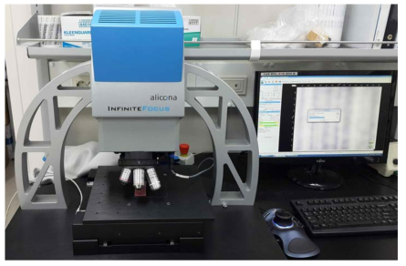 줄무늬흔 3차원 분석을 위한 3차원 현미경(Alicona Infinite Focus G4)