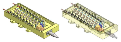 설계된 레이저 다이오드 모듈의 모델링 그림