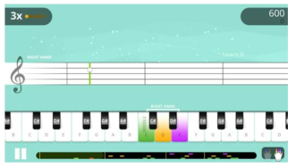 yousician 피아노 교육 화면