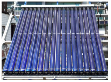 편심형 매니폴드 기술적용 단일 진공관형 태양열 집열기 인증시험