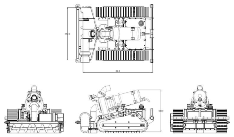 종래 수중청소 로봇 플랫폼 구조 (도면)