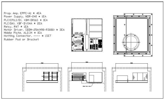 Power Box 내부 전장부품 lay-out