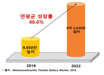 플렉서블 배터리 글로벌 시장 규모 및 전망