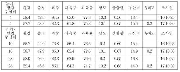 암기조생 주심배 우량개체