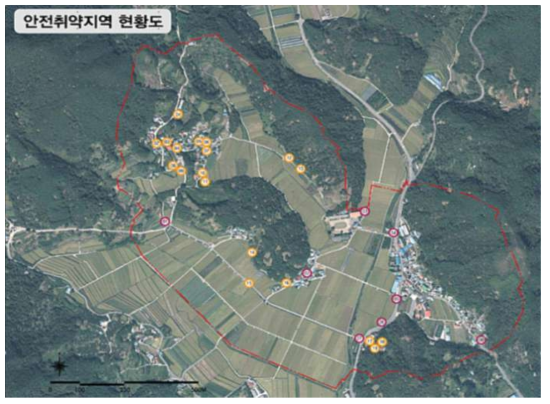 하동군 안전취약지역 현황도