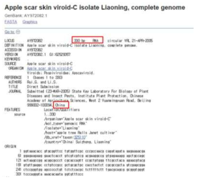 NCBI blast 결과 분석을 통한 일치 서열에 대한 정보