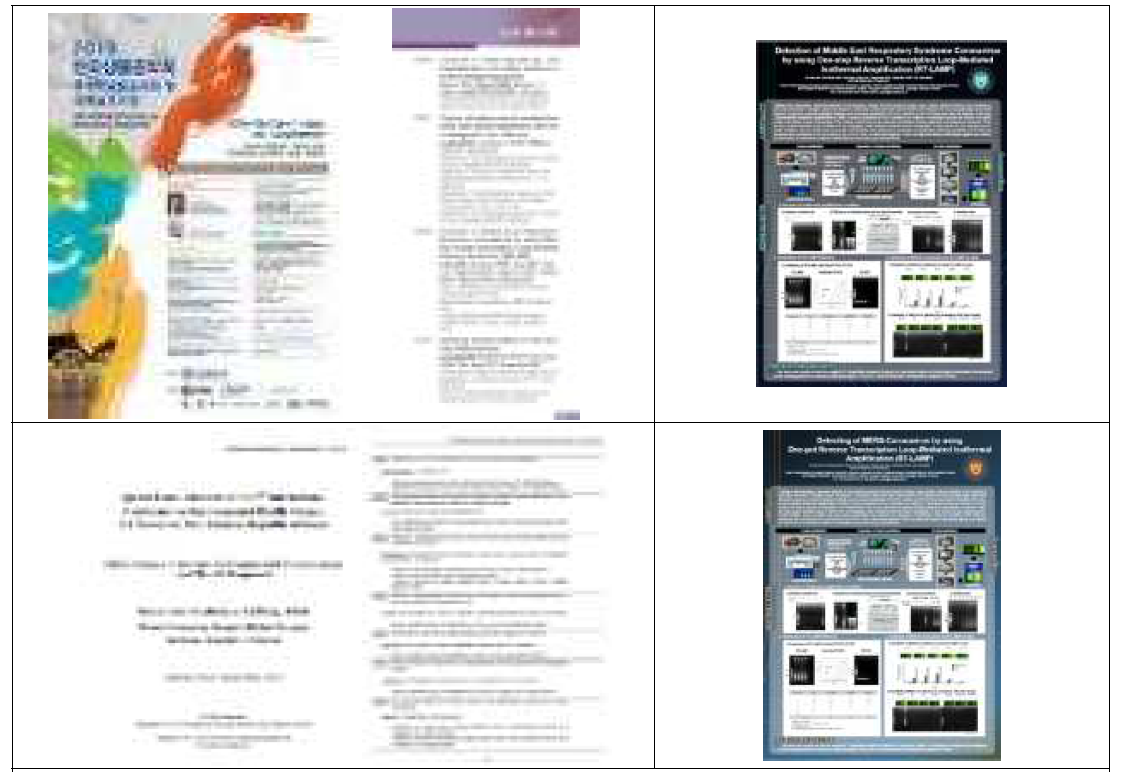 국내·국제 학술대회 포스터 발표 자료