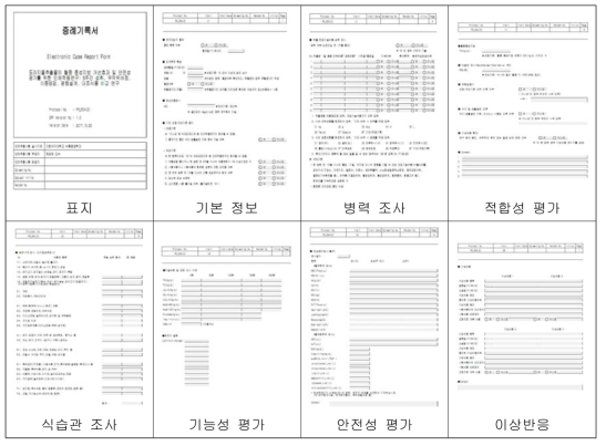 전자증례기록서 문항지