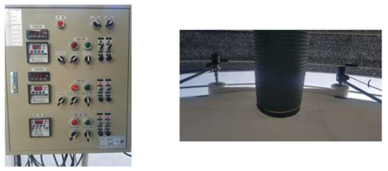 단동온실 에어로겔 이용 다겹보온재 자동개폐시스템 및 컨트롤러 사진