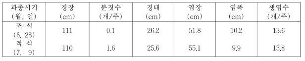 생육특성